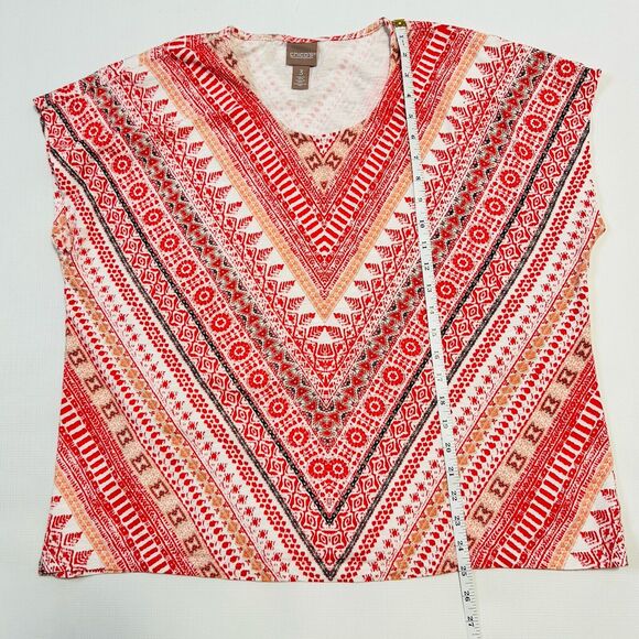 Chico’s Top Size 3 (XL) Lot Of 2 Cotton T Shirts Multicolor Boho Everyday Casual - Picture 7 of 10
